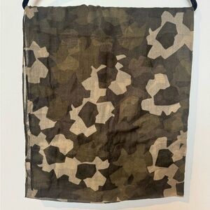 Joe Fresh Camouflage Scarf in Brown and Tan